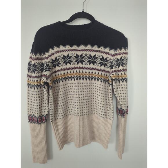 J Crew Puff Shoulder Fair Isle Sweater NWT - Picture 4 of 4